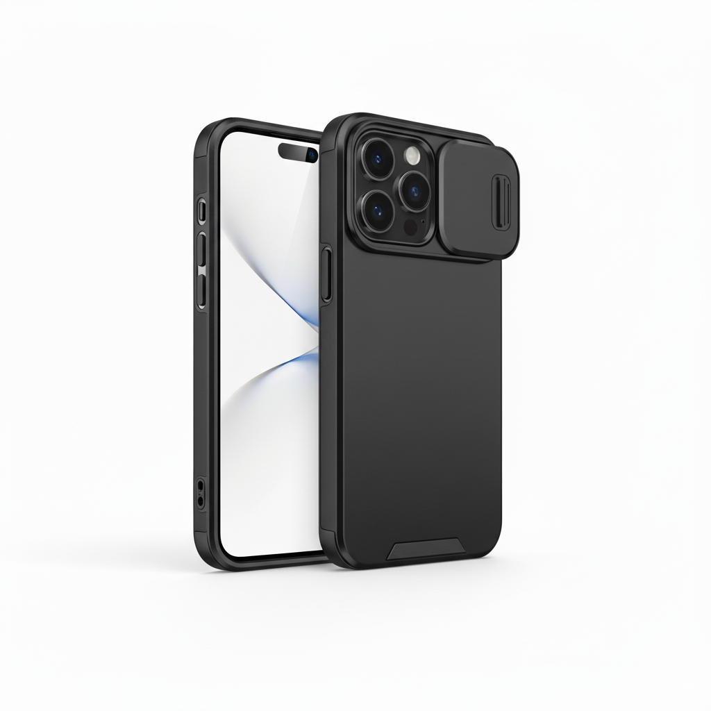 Shockproof Slide Camera Case with Lens Protector – For iPhone 12 to 15 Pro & Pro Max